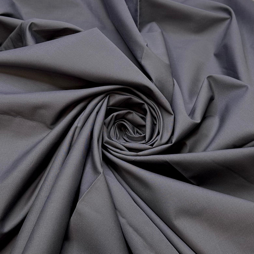 Sleeping On A Rain Cloud - Synthetic Blend Woven - Dark Grey - 1M Bundle - True Deadstock fabric Fabric by private - Sustainable Textile | FABCYCLE