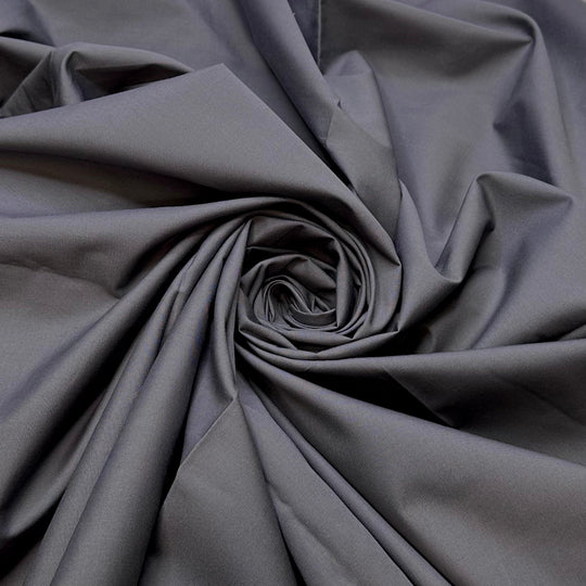 Sleeping On A Rain Cloud - Synthetic Blend Woven - Dark Grey - 1M Bundle - True Deadstock fabric Fabric by private - Sustainable Textile | FABCYCLE