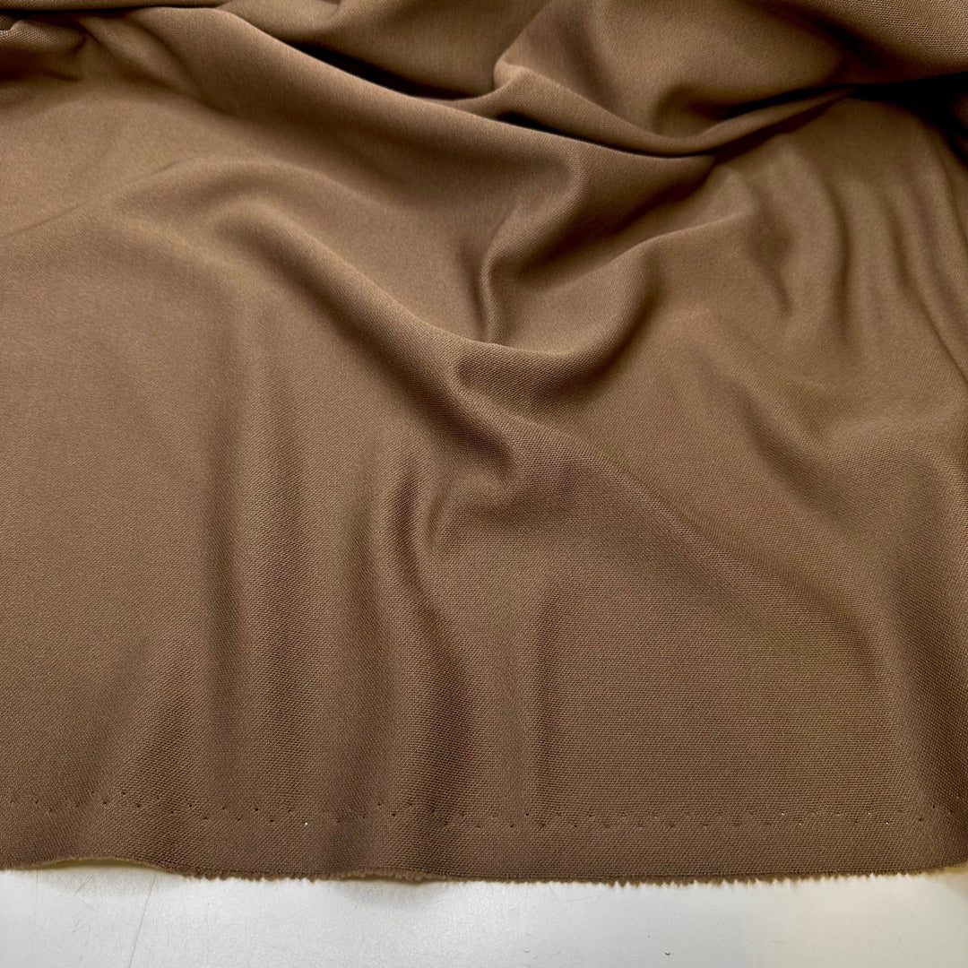 Sleeping On The Couch After The Party - Polyester Blend Knit - Dark Beige - 3.45M Bundle - True Deadstock fabric Fabric by private - Sustainable Textile | FABCYCLE