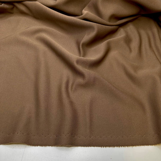 Sleeping On The Couch After The Party - Polyester Blend Knit - Dark Beige - 3.45M Bundle - True Deadstock fabric Fabric by private - Sustainable Textile | FABCYCLE