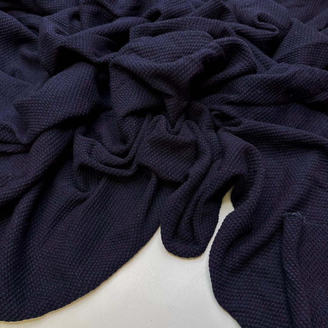 Sleeping Under The Stars - Cotton Blend Knit - Navy - 1.8M Bundle - True Deadstock fabric Fabric by private - Sustainable Textile | FABCYCLE