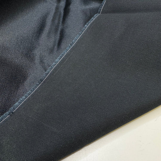 Sleigh Ride Festivities - Water Resistant Sateen Poly/PU Woven - Dark Black/Navy - 1.7M Bundle - True Deadstock fabric Fabric by private - Sustainable Textile | FABCYCLE