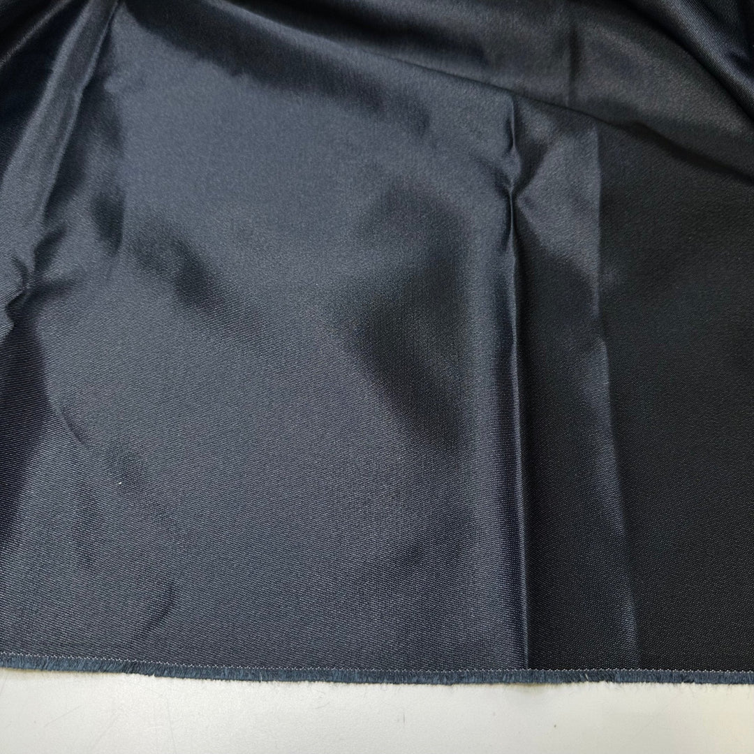 Sleigh Ride Festivities - Water Resistant Sateen Poly/PU Woven - Dark Black/Navy - 1.7M Bundle - True Deadstock fabric Fabric by private - Sustainable Textile | FABCYCLE