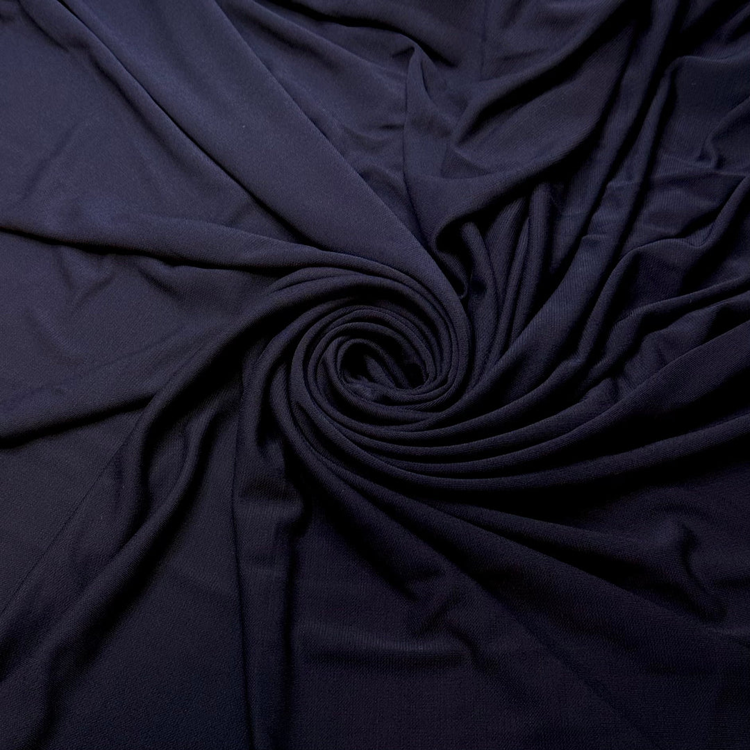 Slink To The Back Of The Class - Sport Mesh Polyester Blend Knit - Dark Navy - 2M Bundle - True Deadstock fabric Fabric by private - Sustainable Textile | FABCYCLE