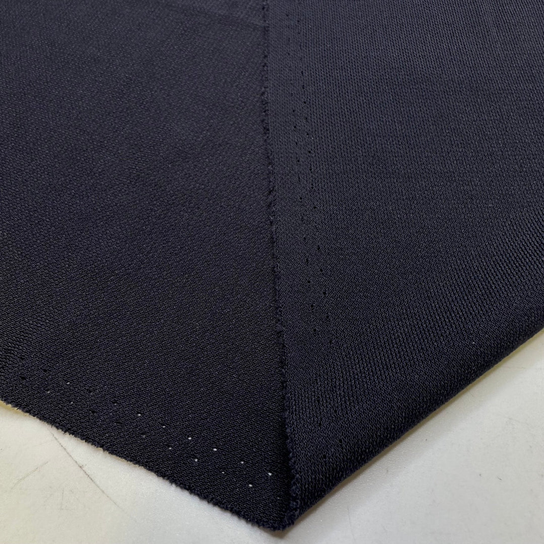 Slink To The Back Of The Class - Sport Mesh Polyester Blend Knit - Dark Navy - 2M Bundle - True Deadstock fabric Fabric by private - Sustainable Textile | FABCYCLE