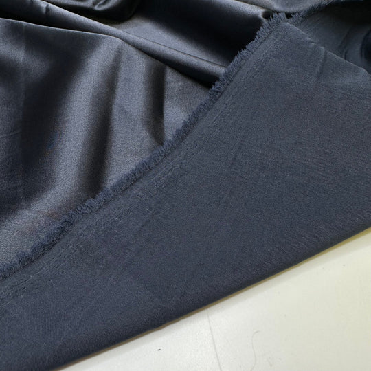 Slip Dress Couture - Satin Poly Woven - Navy - 2.5M Bundle - True Deadstock fabric Fabric by private - Sustainable Textile | FABCYCLE