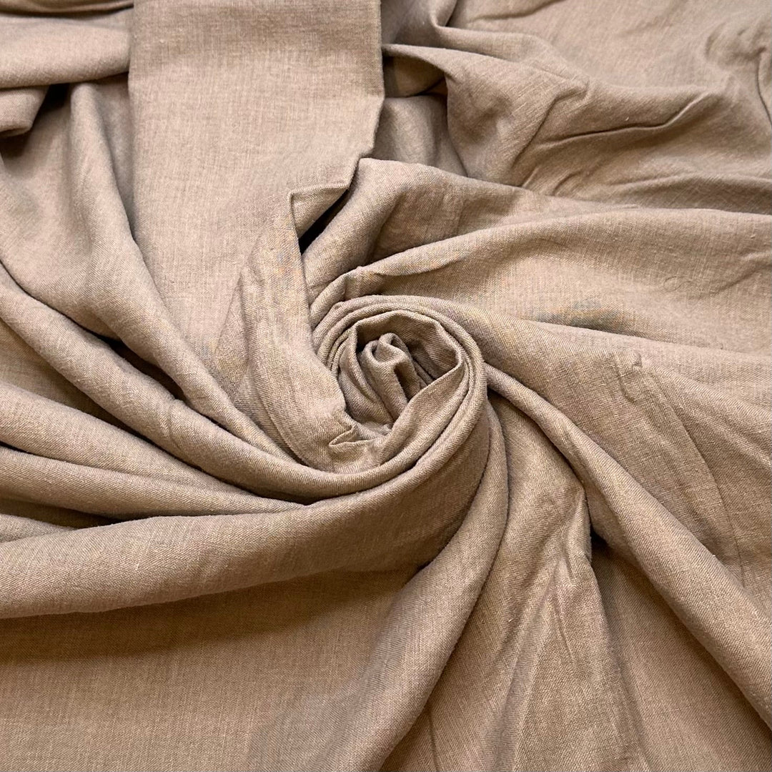 Slow Walks On The Beach - Cotton Woven - Beige - Bundles - True Deadstock fabric Fabric by private - Sustainable Textile | FABCYCLE