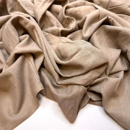 Slow Walks On The Beach - Cotton Woven - Beige - Bundles - True Deadstock fabric Fabric by private - Sustainable Textile | FABCYCLE