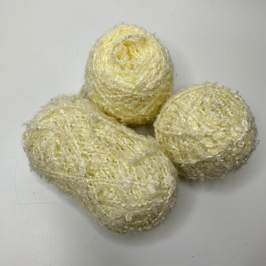 Slub Yarn Yarn - Cream - 3 Pack - True Deadstock supplies Fabric by private - Sustainable Textile | FABCYCLE