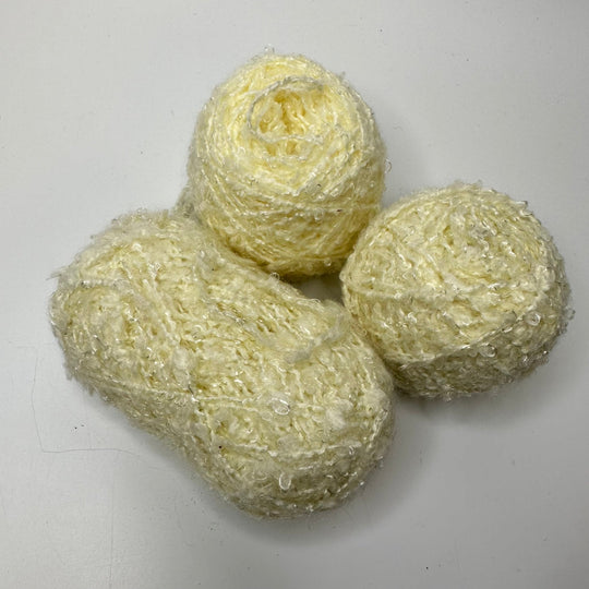 Slub Yarn Yarn - Cream - 3 Pack - True Deadstock supplies Fabric by private - Sustainable Textile | FABCYCLE