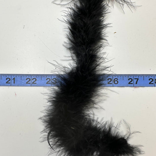 Small Marabou Boa Feathers - Black - Individual - True Deadstock supplies Fabric by private - Sustainable Textile | FABCYCLE