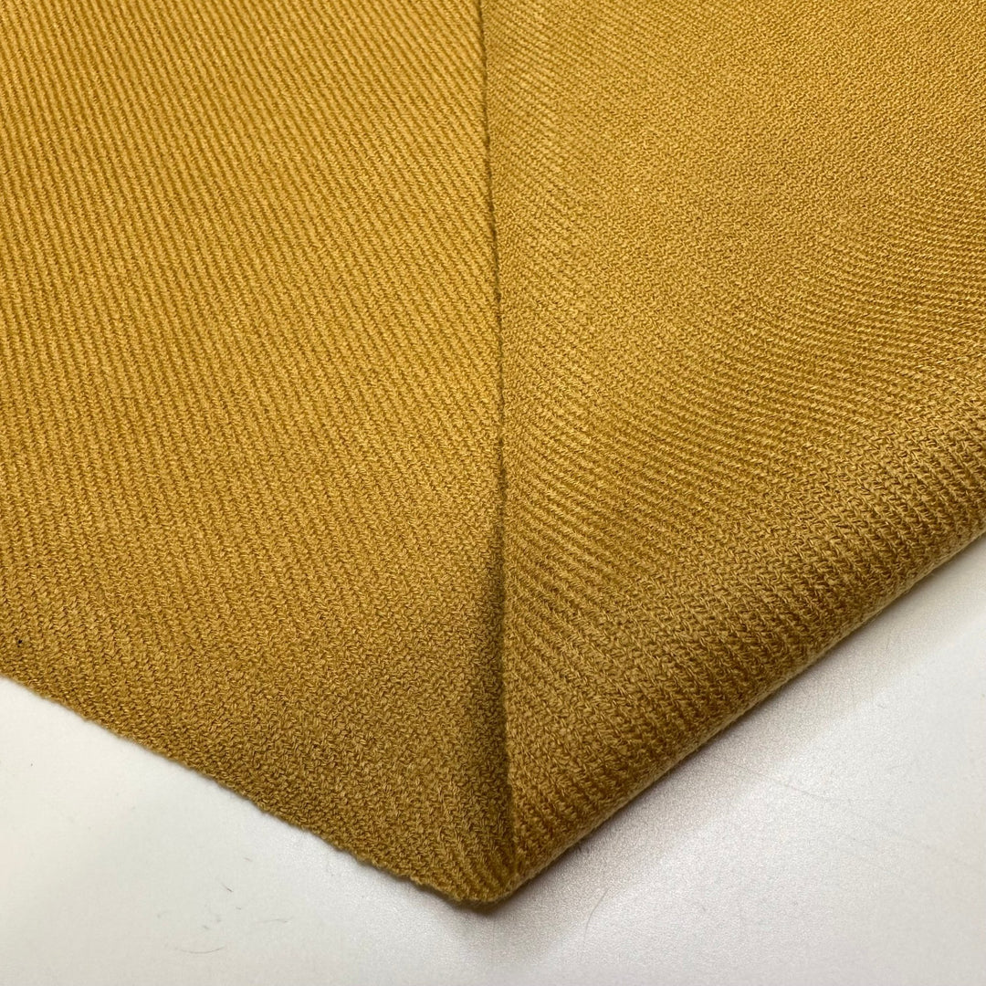 Smells Like Cookies - Twill Weave Acrylic Blend Woven - Beige/Gold - 1.85M Bundle - True Deadstock fabric Fabric by private - Sustainable Textile | FABCYCLE