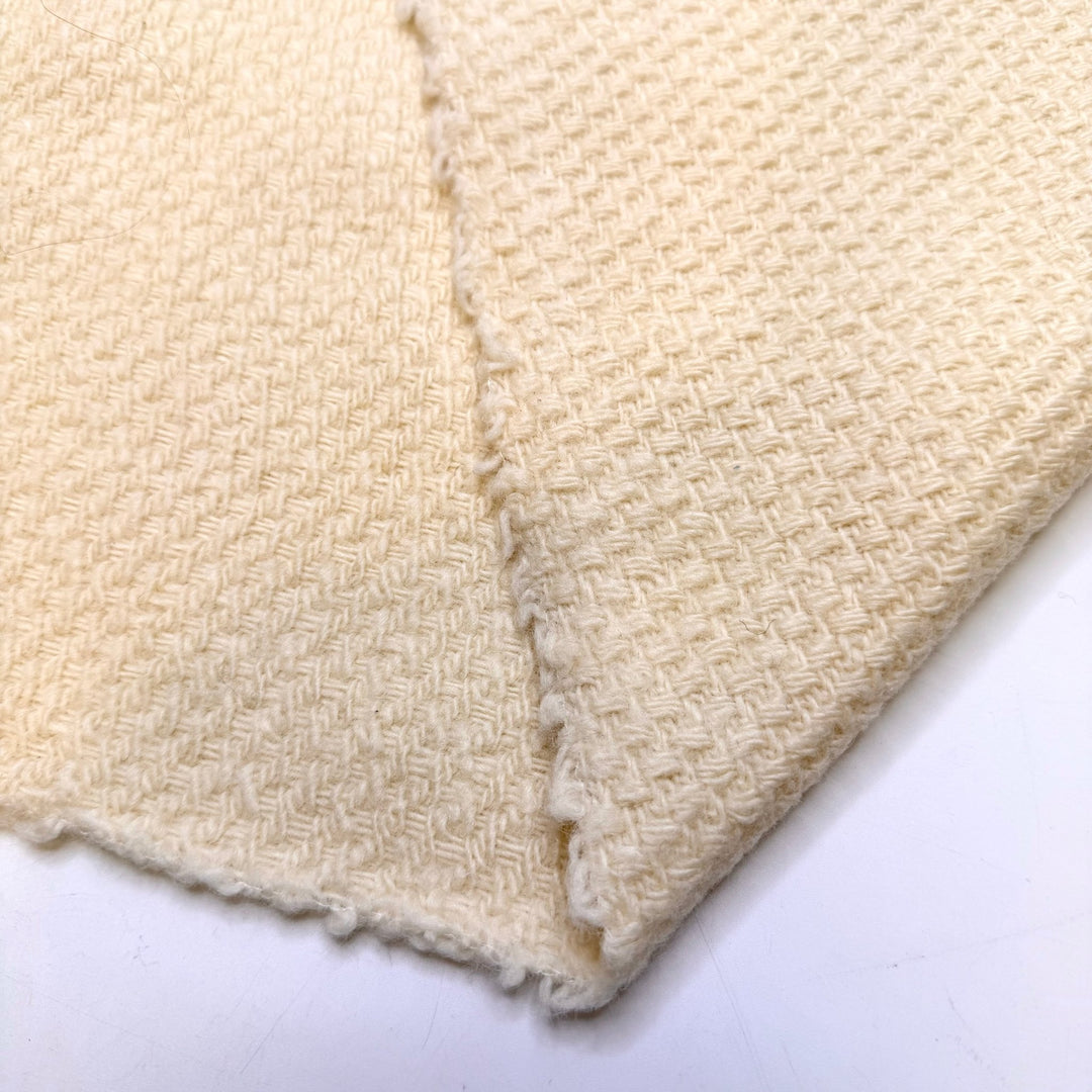 Smells Like Home - Wool Woven - Cream - 1.7M Bundle - True Deadstock fabric Fabric by private - Sustainable Textile | FABCYCLE