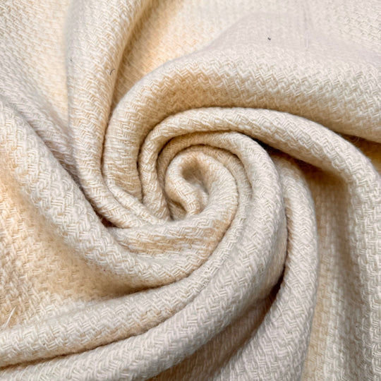 Smells Like Home - Wool Woven - Cream - 1.7M Bundle - True Deadstock fabric Fabric by private - Sustainable Textile | FABCYCLE
