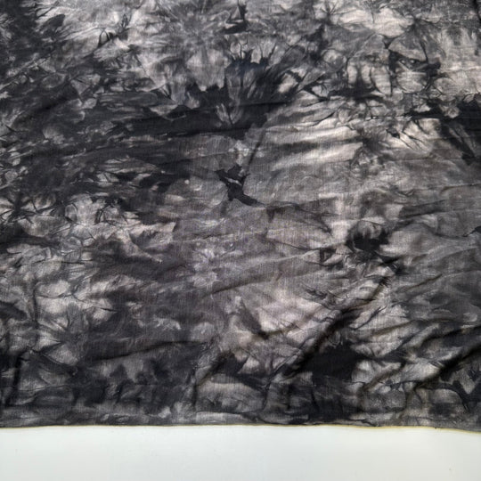 Smoke Signals - Jersey Modal Blend Knit - Grey/Black Tie Dye - Bundles - True Deadstock fabric Fabric by private - Sustainable Textile | FABCYCLE