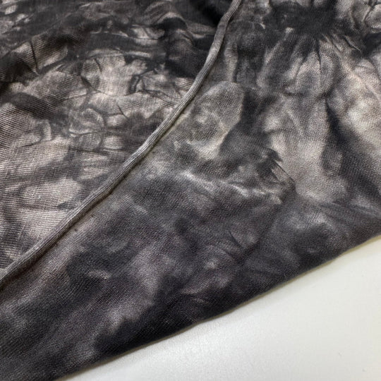 Smoke Signals - Jersey Modal Blend Knit - Grey/Black Tie Dye - Bundles - True Deadstock fabric Fabric by private - Sustainable Textile | FABCYCLE