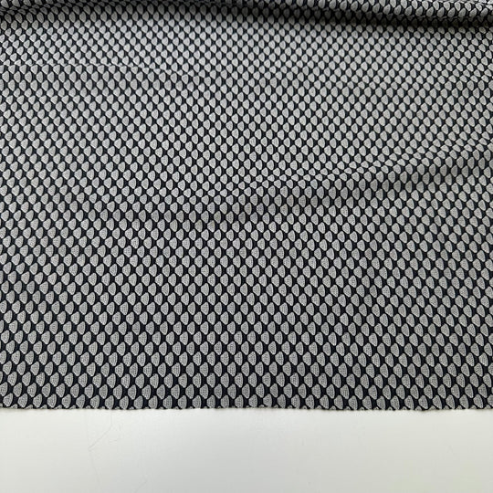 Smooth Disguise - Sport Mesh Poly/Spandex Knit - Grey/Black Geometric - 2M Bundle - True Deadstock fabric Fabric by private - Sustainable Textile | FABCYCLE