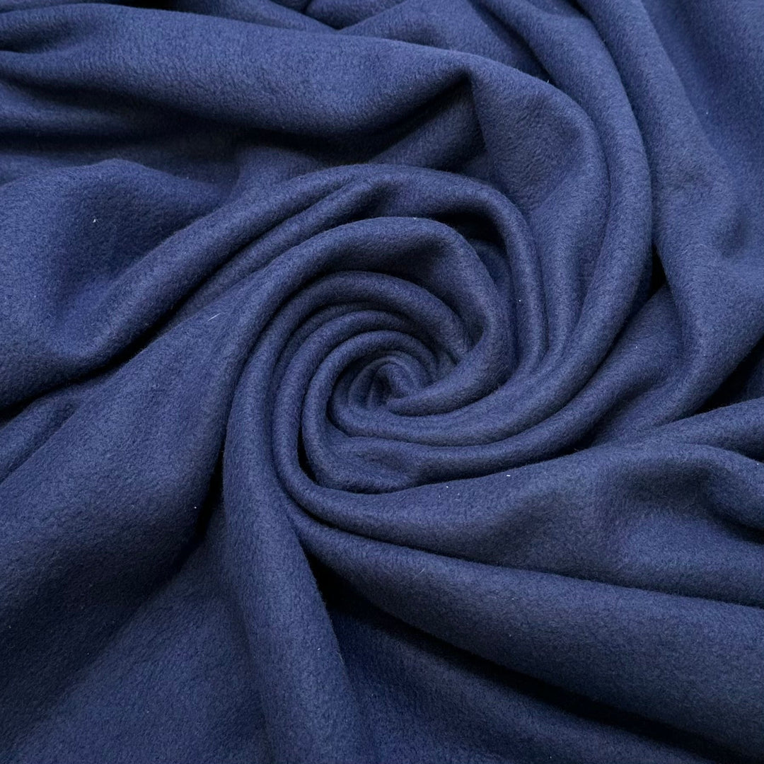 Smooth Sailing - Fleece Poly Knit - Navy - 1.1M Bundle - True Deadstock fabric Fabric by private - Sustainable Textile | FABCYCLE