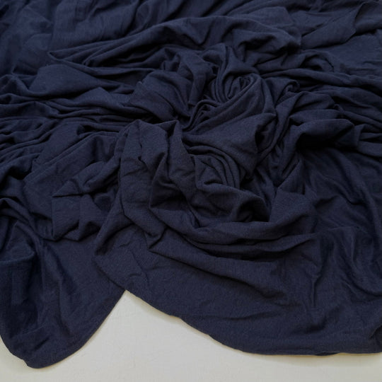 Snapdragon - Jersey Bamboo Blend Knit - Navy - 1.6M Bundle - True Deadstock fabric Fabric by private - Sustainable Textile | FABCYCLE