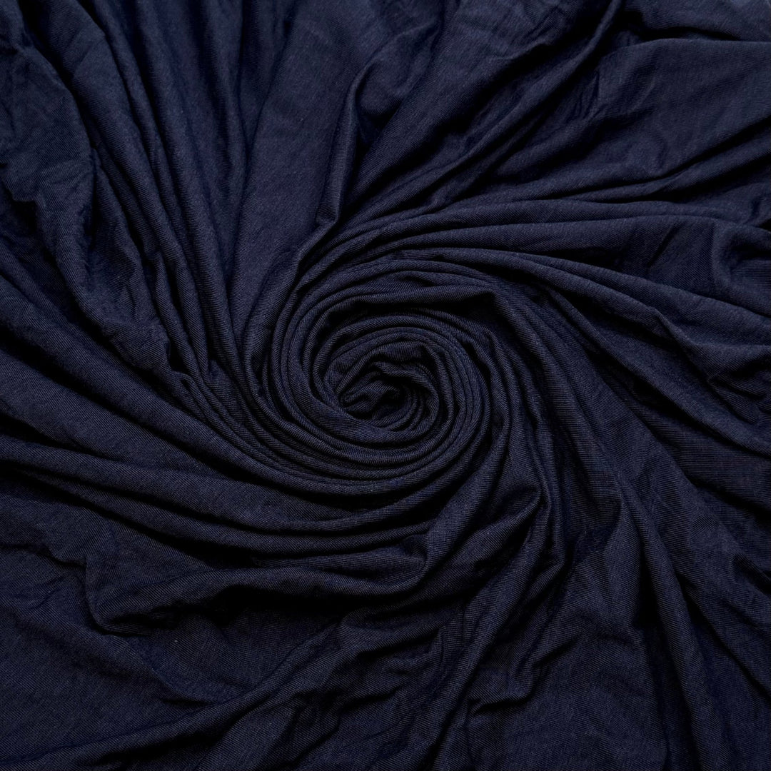 Snapdragon - Jersey Bamboo Blend Knit - Navy - 1.6M Bundle - True Deadstock fabric Fabric by private - Sustainable Textile | FABCYCLE