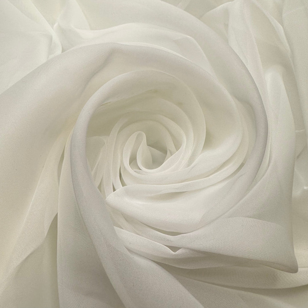 Snow Banks - Poly Woven - White - 1.25M Bundle - True Deadstock fabric Fabric by private - Sustainable Textile | FABCYCLE