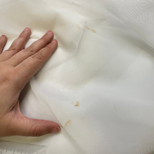 Snow Banks - Poly Woven - White - 1.25M Bundle - True Deadstock fabric Fabric by private - Sustainable Textile | FABCYCLE