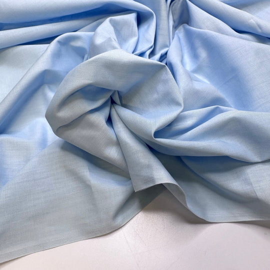 Snow Blower - Poly/Cotton Woven - Light Blue - 1.75M Bundle - True Deadstock fabric Fabric by private - Sustainable Textile | FABCYCLE
