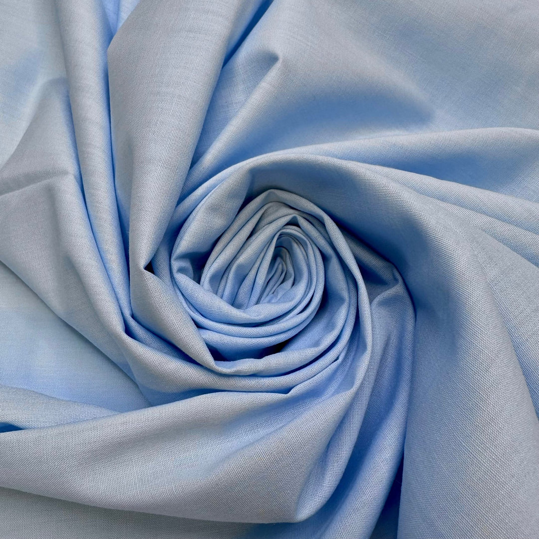Snow Blower - Poly/Cotton Woven - Light Blue - 1.75M Bundle - True Deadstock fabric Fabric by private - Sustainable Textile | FABCYCLE