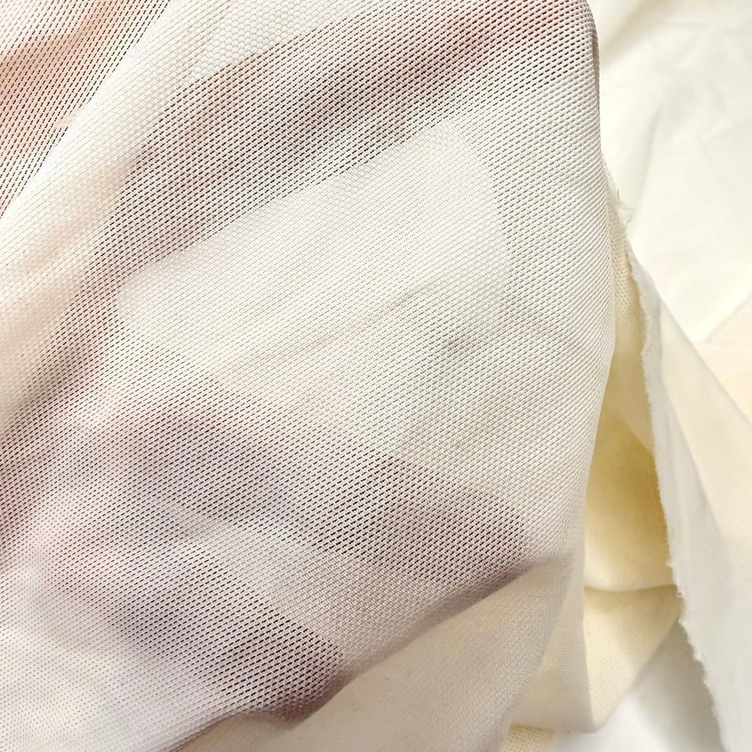 Snow Cone Truck - Mesh Poly/Spandex Knit - Light Cream - 1.2M Bundle - True Deadstock fabric Fabric by private - Sustainable Textile | FABCYCLE