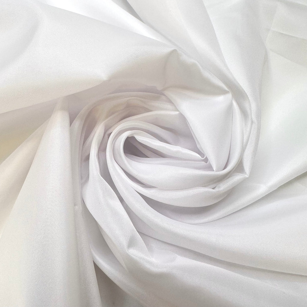 Snow White - Polyester Blend Woven - White - Bundles - True Deadstock fabric Fabric by private - Sustainable Textile | FABCYCLE