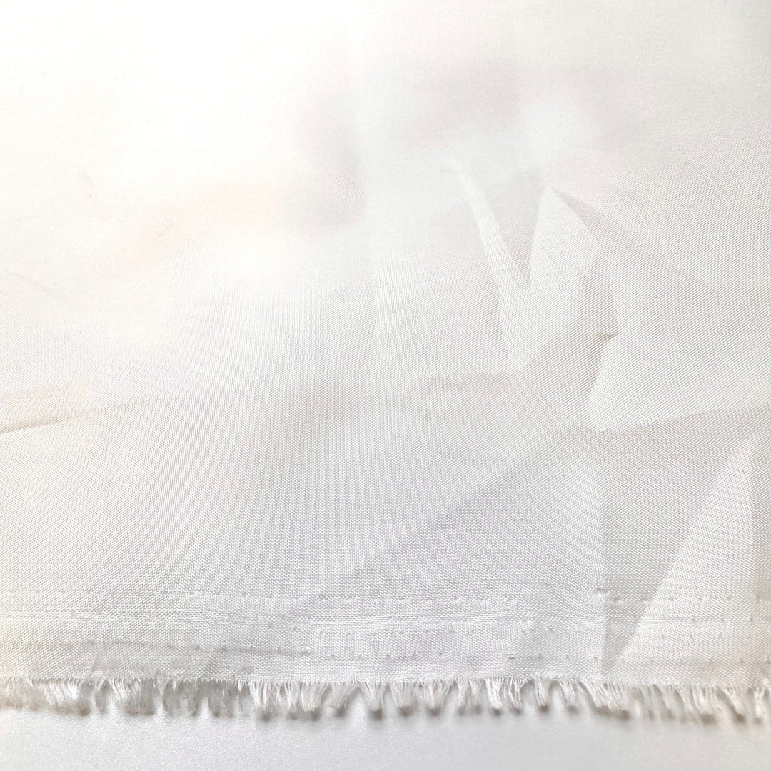 Snow White - Polyester Blend Woven - White - Bundles - True Deadstock fabric Fabric by private - Sustainable Textile | FABCYCLE