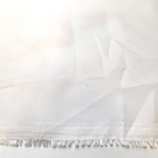 Snow White - Polyester Blend Woven - White - Bundles - True Deadstock fabric Fabric by private - Sustainable Textile | FABCYCLE