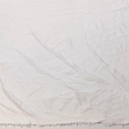 Snowberry - Rib Knit Bamboo Blend Knit - White - 2.6M Bundle - True Deadstock fabric Fabric by private - Sustainable Textile | FABCYCLE