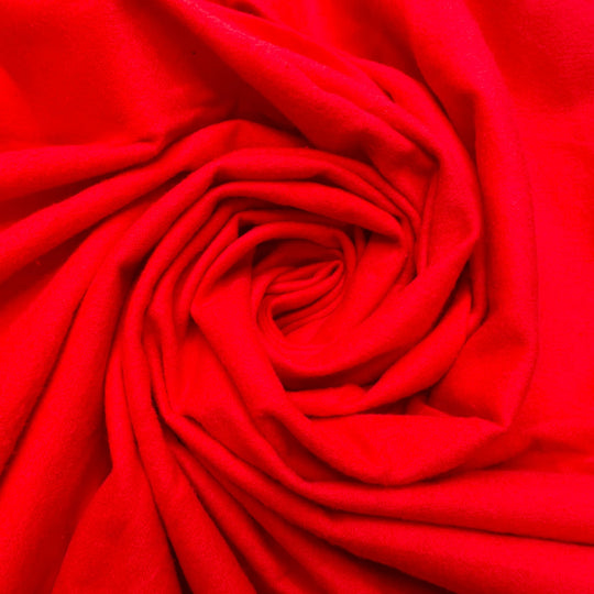 Snug Like A Bug In A Rug - Natural Blend Woven - Red - 2.5M Bundle - True Deadstock fabric Fabric by private - Sustainable Textile | FABCYCLE