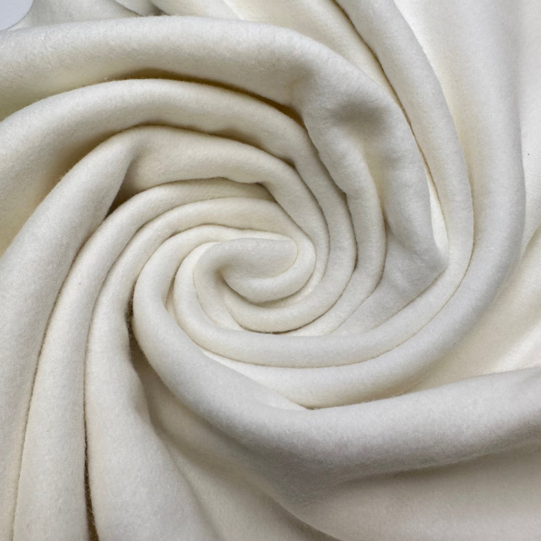 So Cozy - Tubular Jersey Fleece Synthetic Blend Knit - Light Cream - 2M Bundle - True Deadstock fabric Fabric by private - Sustainable Textile | FABCYCLE