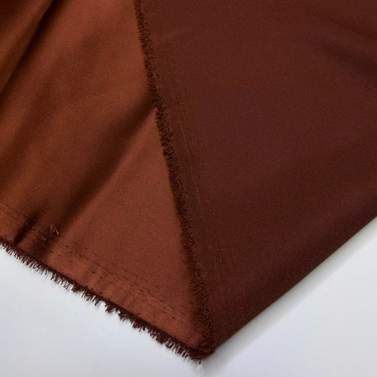 So Much Pie - Satin Poly Woven - Light Brown - 2M Bundle - True Deadstock fabric Fabric by private - Sustainable Textile | FABCYCLE