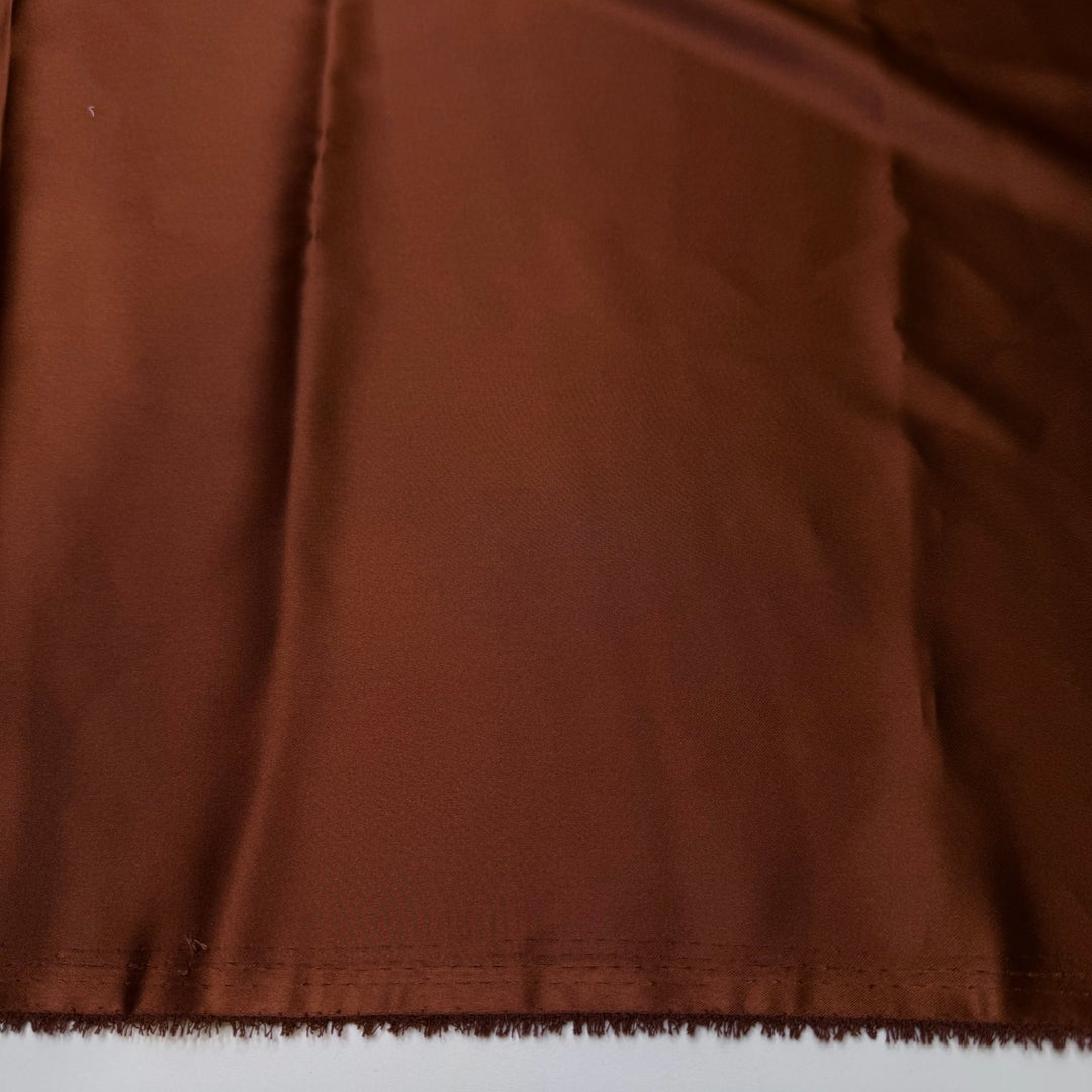So Much Pie - Satin Poly Woven - Light Brown - 2M Bundle - True Deadstock fabric Fabric by private - Sustainable Textile | FABCYCLE