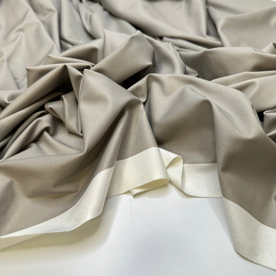 So Smooth - Poly/Spandex Knit - Light Grey - 2.1M Bundle - True Deadstock fabric Fabric by private - Sustainable Textile | FABCYCLE