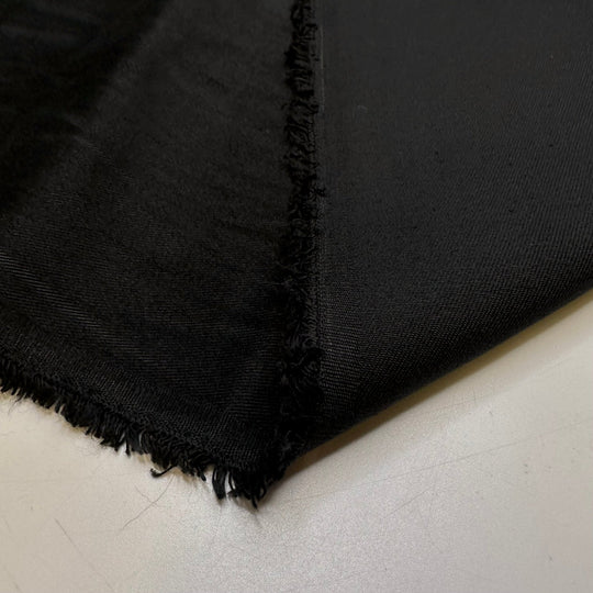 So Suave - Brushed Cotton Woven - Black - Bundles - True Deadstock fabric Fabric by private - Sustainable Textile | FABCYCLE