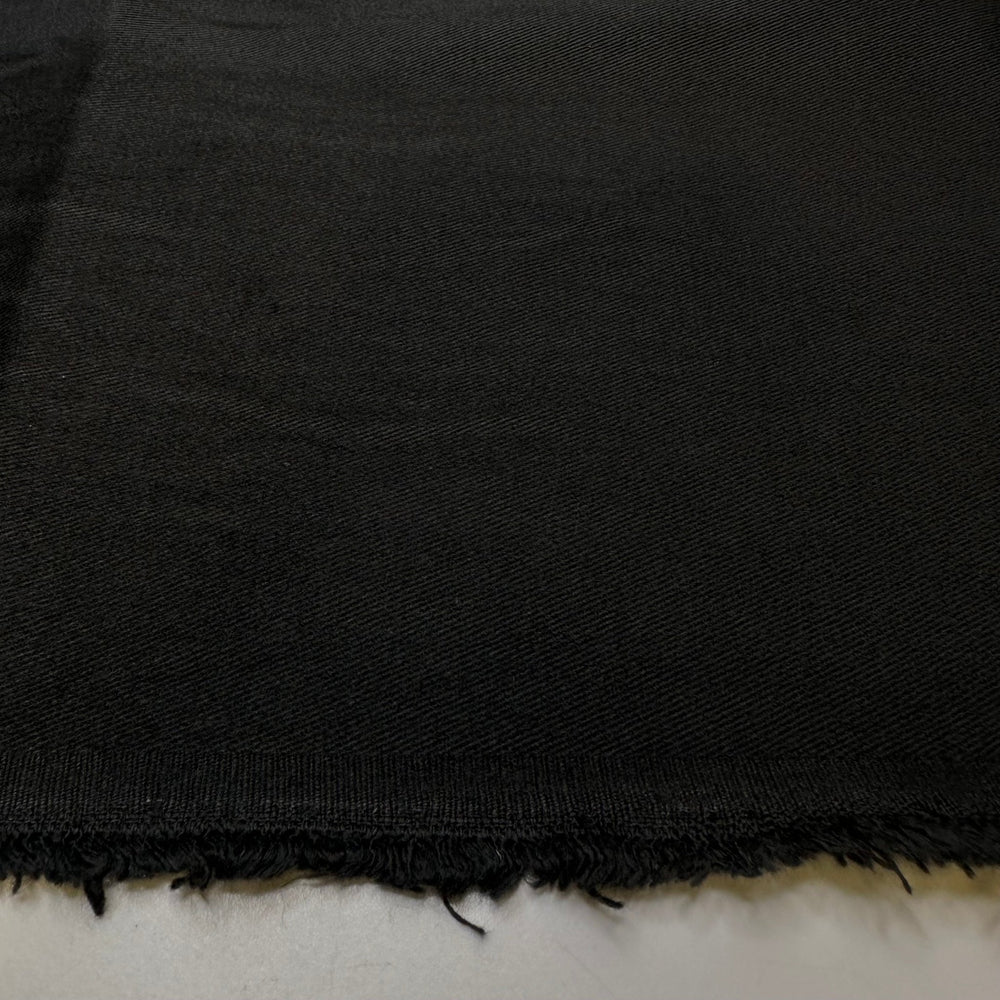 So Suave - Brushed Cotton Woven - Black - Bundles - True Deadstock fabric Fabric by private - Sustainable Textile | FABCYCLE