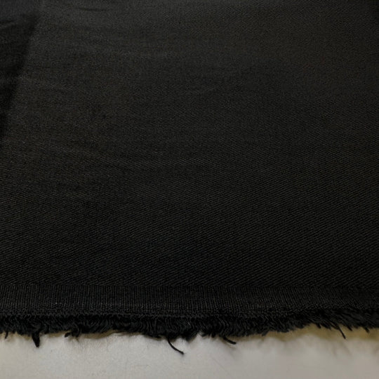 So Suave - Brushed Cotton Woven - Black - Bundles - True Deadstock fabric Fabric by private - Sustainable Textile | FABCYCLE
