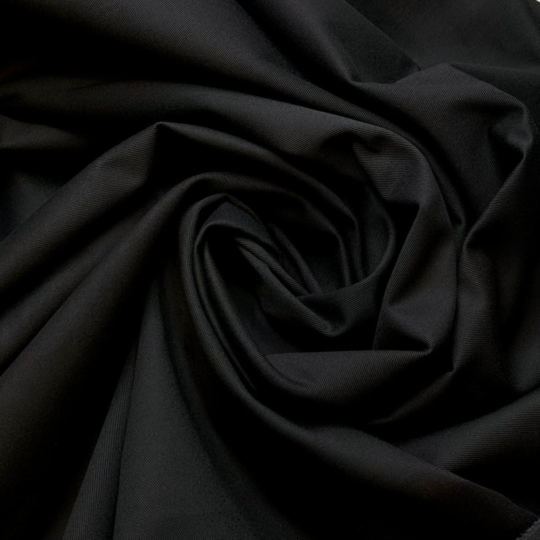 So Suave - Brushed Cotton Woven - Black - Bundles - True Deadstock fabric Fabric by private - Sustainable Textile | FABCYCLE