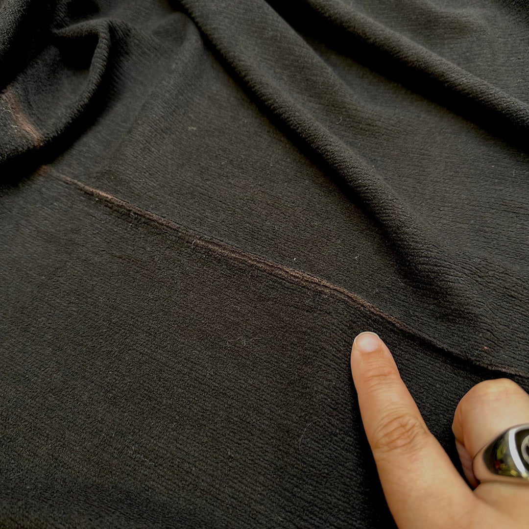 Soft Armour - Vintage Jersey Fleece Poly Knit - Brown/Black - Bundles - True Deadstock fabric Fabric by private - Sustainable Textile | FABCYCLE