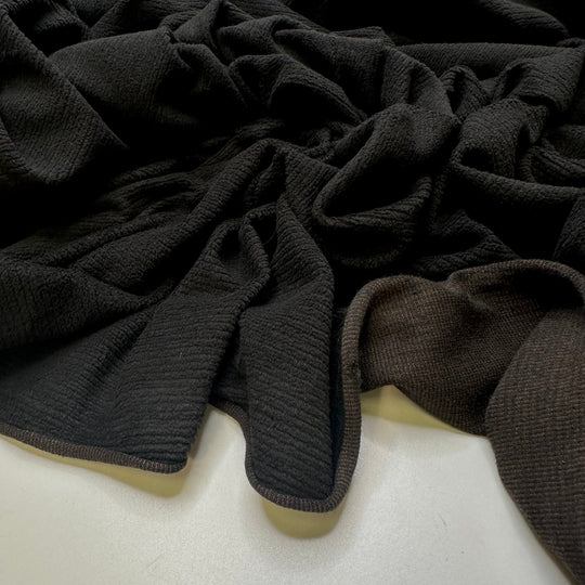 Soft Armour - Vintage Jersey Fleece Poly Knit - Brown/Black - Bundles - True Deadstock fabric Fabric by private - Sustainable Textile | FABCYCLE