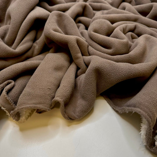 Soft Warm And Fluffy - Fleece Polyester Blend Knit - Grey - 2M Bundle - True Deadstock fabric Fabric by private - Sustainable Textile | FABCYCLE