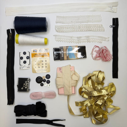 Solid Gold - Supplies Grab Bag - Multi - Pack - True Deadstock supplies Fabric by private - Sustainable Textile | FABCYCLE