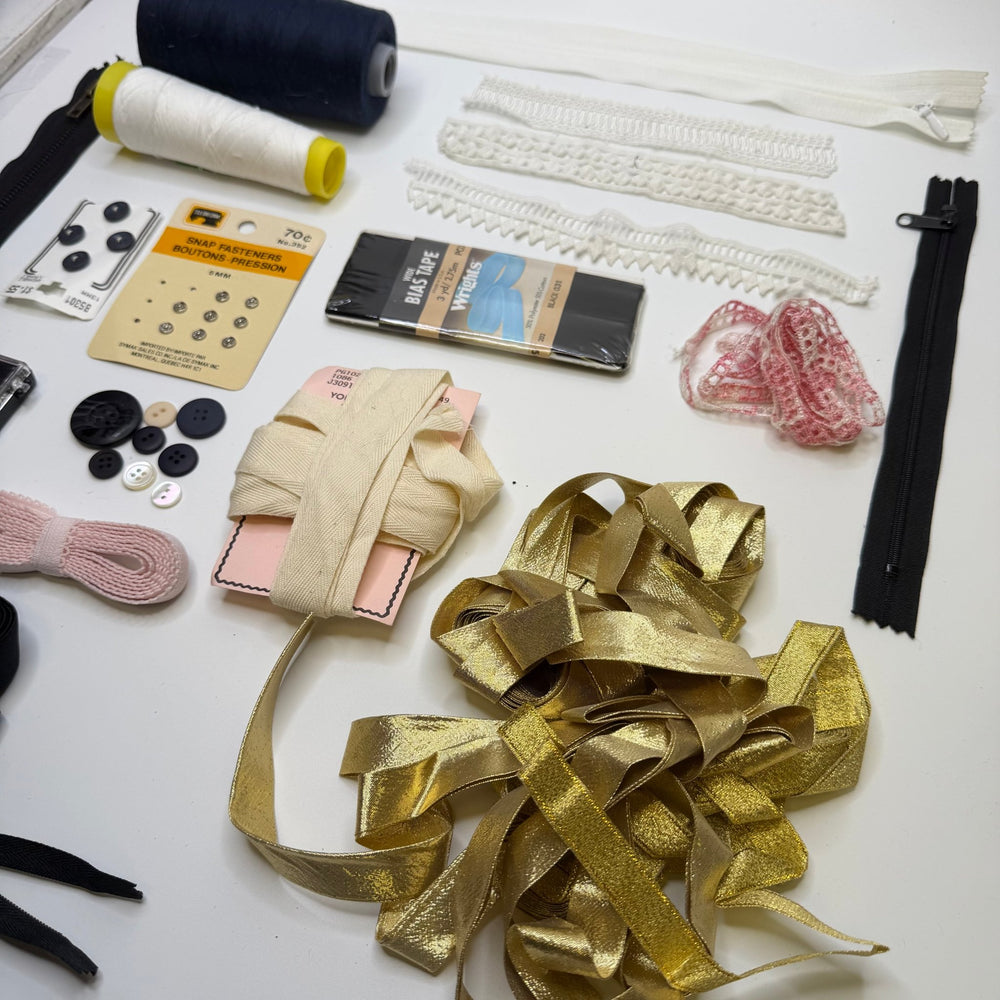 Solid Gold - Supplies Grab Bag - Multi - Pack - True Deadstock supplies Fabric by private - Sustainable Textile | FABCYCLE