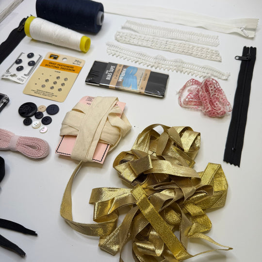 Solid Gold - Supplies Grab Bag - Multi - Pack - True Deadstock supplies Fabric by private - Sustainable Textile | FABCYCLE