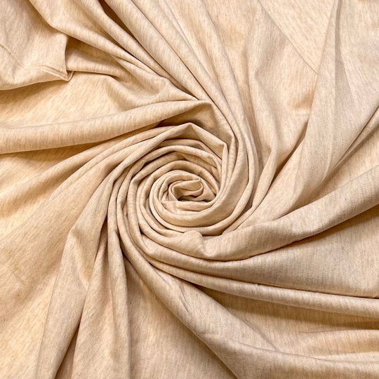 Solid Melt - Jersey Bamboo/Cotton Knit - Dark Cream - Bundles - True Deadstock fabric Fabric by private - Sustainable Textile | FABCYCLE