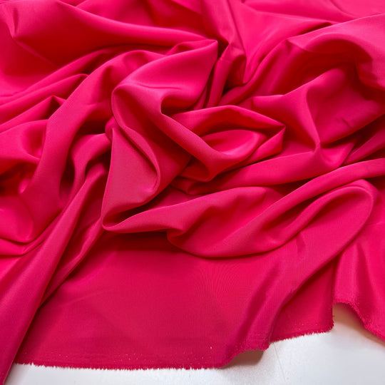 Solstice Barbie - Polyester Blend Woven - Pink - 2.65M Bundle - True Deadstock fabric Fabric by private - Sustainable Textile | FABCYCLE